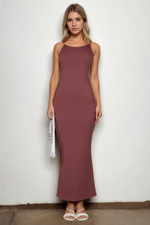 Ribbed Mermaid Hem Camisole Maxi Dress (CAPELLA)-9