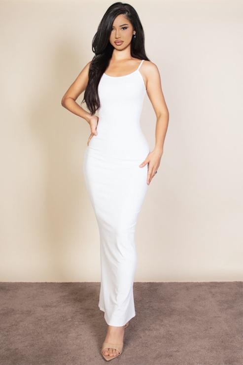 Ribbed Mermaid Hem Camisole Maxi Dress (CAPELLA)-14