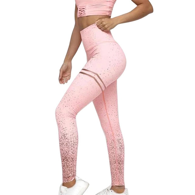 Quick dry Leggings Women Running Sport High Waist Tights Leggins Female Gym Fitness Training Seamless-5