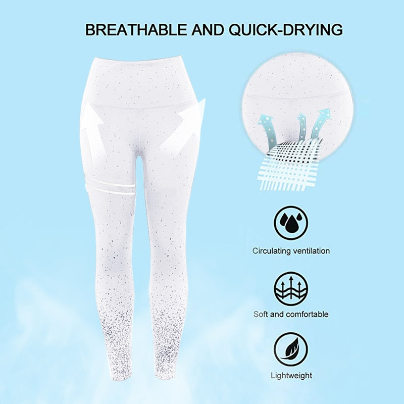 Quick dry Leggings Women Running Sport High Waist Tights Leggins Female Gym Fitness Training Seamless-4