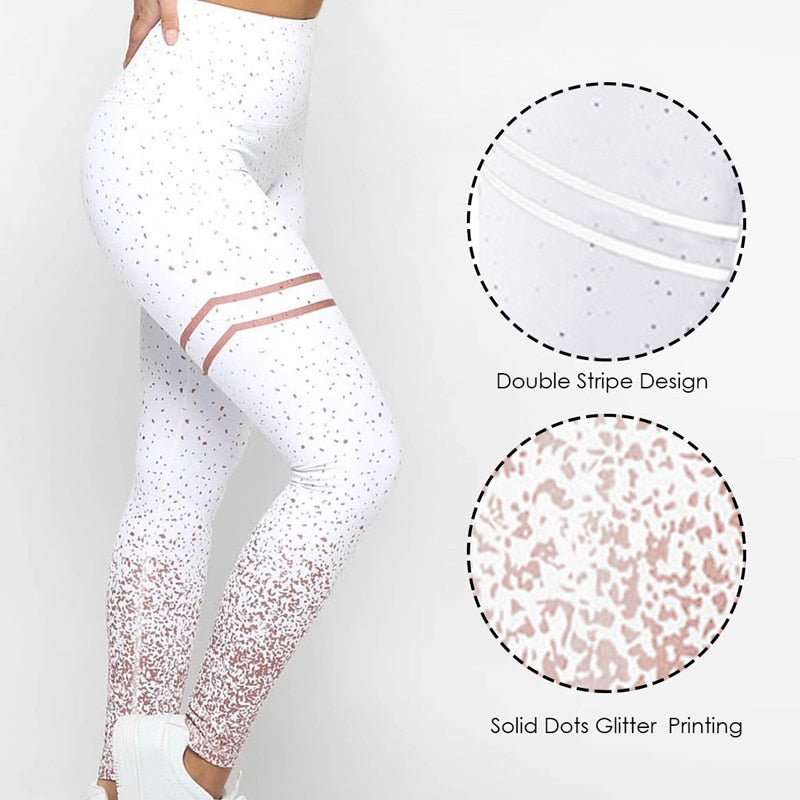 Quick dry Leggings Women Running Sport High Waist Tights Leggins Female Gym Fitness Training Seamless-3